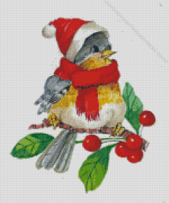 Bird Christmas Diamond Painting