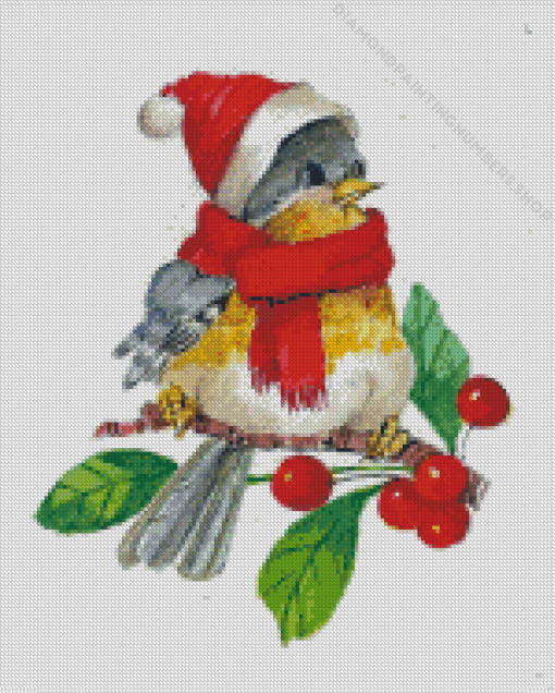 Bird Christmas Diamond Painting