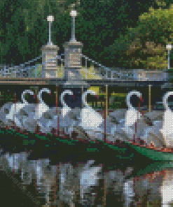 Boston Swan Boats Diamond Painting