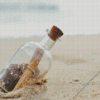 Bottle On Beach Diamond Painting