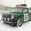 Classic Mini Rally Car Diamond Painting