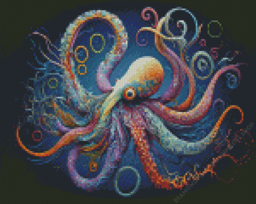 Colorful Octopus Diamond Painting