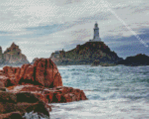 Corbiere Lighthouse Jersey Diamond Painting