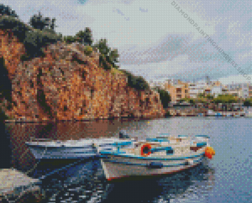 Crete Agios Nikolaos Diamond Painting