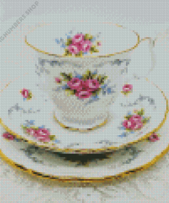 Cup And Saucer Diamond Painting