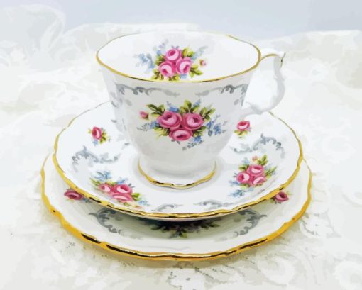 Cup And Saucer Diamond Painting