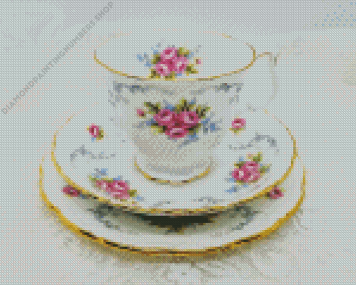 Cup And Saucer Diamond Painting