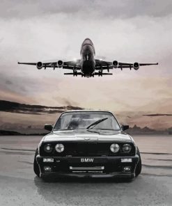 E30 And Plane Diamond Painting