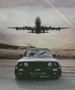 E30 And Plane Diamond Painting