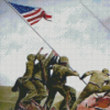 Flag Raising Iwo Jima Diamond Painting