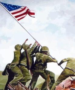 Flag Raising Iwo Jima Diamond Painting