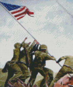 Flag Raising Iwo Jima Diamond Painting