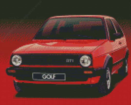 Golf 2 GTI Diamond Painting