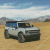 Grey Ford Bronco Diamond Painting