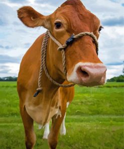 Guernsey Cow Diamond Painting