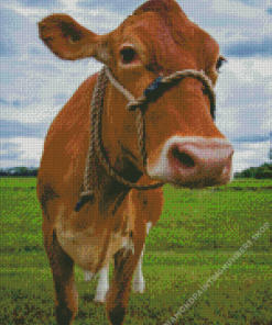 Guernsey Cow Diamond Painting