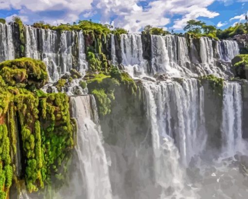 Iguazu Waterfalls Diamond Painting