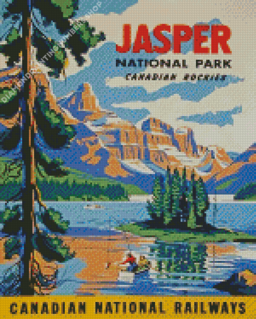 Jasper National Park Poster Diamond Painting