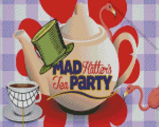 Mad Hatter Tea Party Diamond Painting