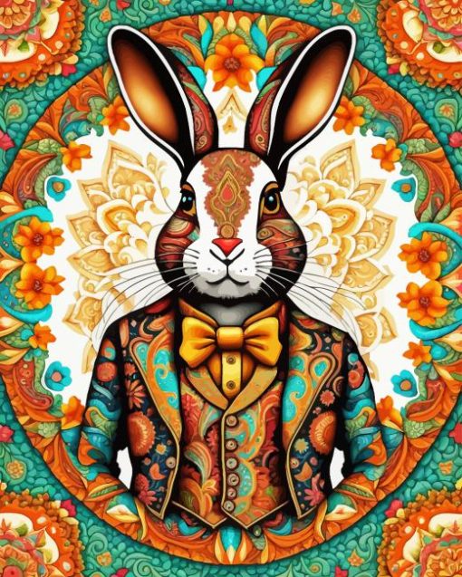 Mandala Rabbits Diamond Painting