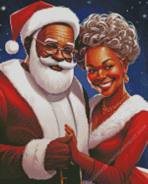 Mr and Mrs Claus Diamond Painting