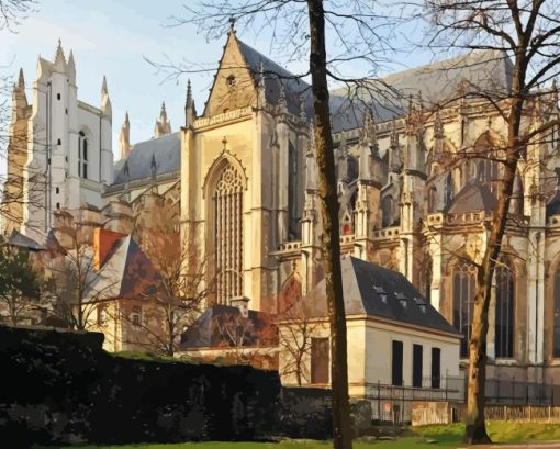 Nantes Cathedral France Diamond Painting