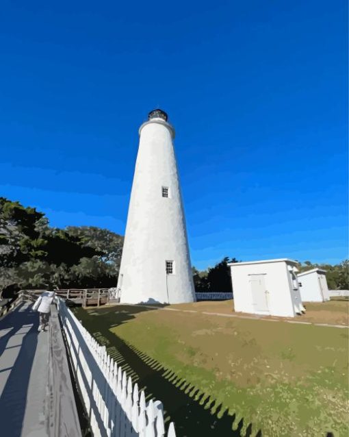 Ocracoke Lighthouse Diamond Painting