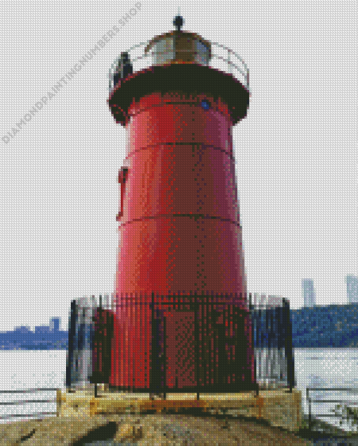 Red Lighthouse Diamond Painting