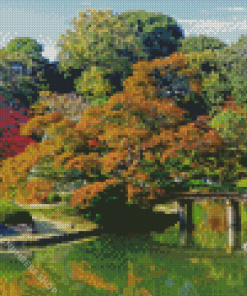 Rikugien Garden Diamond Painting