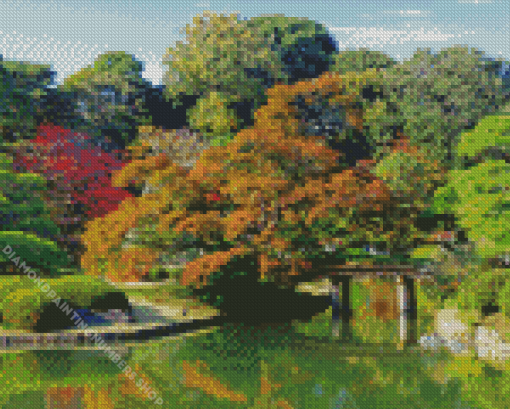 Rikugien Garden Diamond Painting