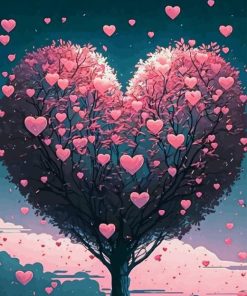 Tree Heart Diamond Painting