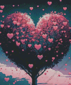 Tree Heart Diamond Painting