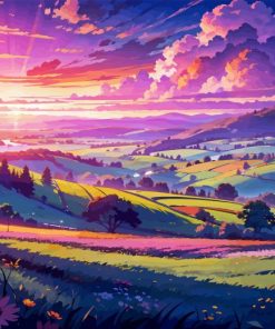 Anime Landscape Diamond Painting