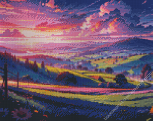 Anime Landscape Diamond Painting