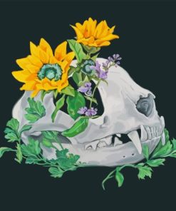 Cat Skull Diamond Painting