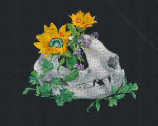 Cat Skull Diamond Painting