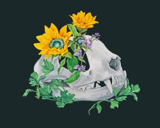 Cat Skull Diamond Painting