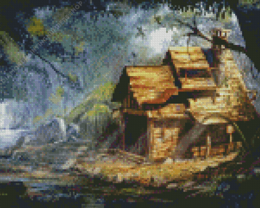 House In The Forest Diamond Painting