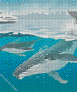 Humpback Whales Diamond Painting