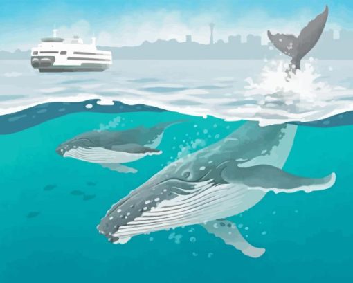 Humpback Whales Diamond Painting