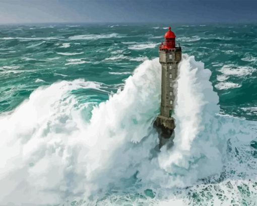 Phare De La Jument Diamond Painting