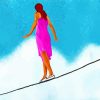 Tightrope Woman Diamond Painting