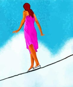 Tightrope Woman Diamond Painting