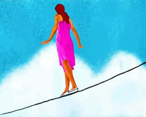 Tightrope Woman Diamond Painting