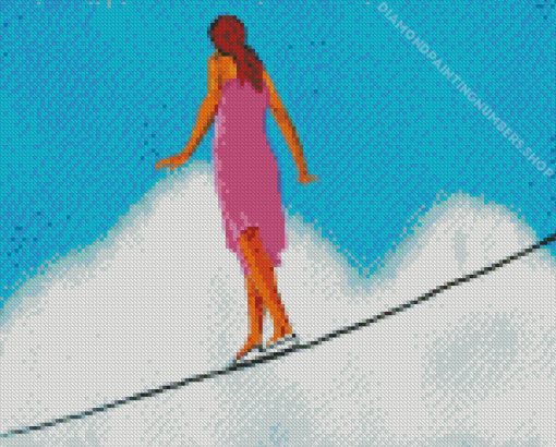 Tightrope Woman Diamond Painting