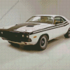 White 1974 Challenger Diamond Painting