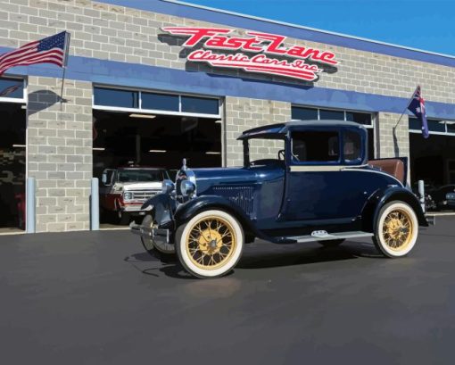 1929 Ford Model A Diamond by numbers