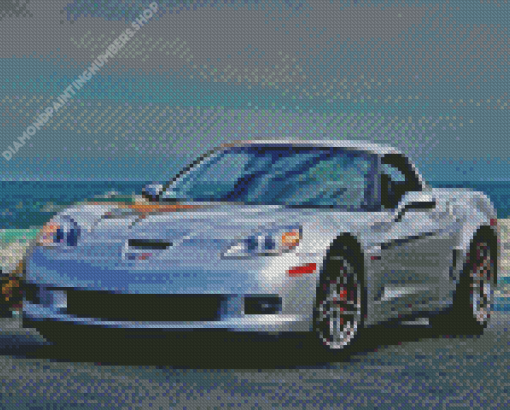 2005 Corvette Car Diamond Painting