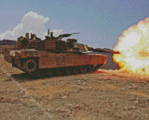 Abrams Tank Diamond Painting