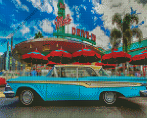 Antique Edsel Car Diamond Painting